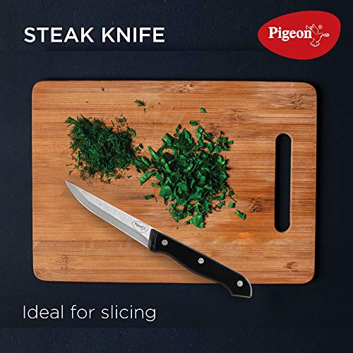 Pigeon by Stove Kraft Shears Kitchen Knifes 6 Piece Set with Wooden Block - RAJA DIGITAL PLANET