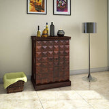 Lifestyle Furniture Decoration Shop Bar Cabinet Solid Sheesham Wood In Provincial Teak Finish - RAJA DIGITAL PLANET