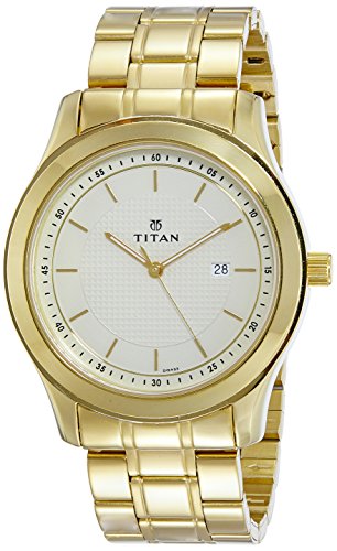 Titan Regalia Baron Analog Champagne Dial Men's Watch-NM1627YM04 / NL1627YM04 - RAJA DIGITAL PLANET