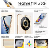realme 11 Pro 5G (Sunrise Beige, 8GB RAM, 256GB Storage) | 120 Hz Curved Display | 100MP Prolight Camera | 7050 5G Dimensity | 67W SUPERVOOC | 12GB Dynamic RAM | Premier Vegan Leather Finish Design