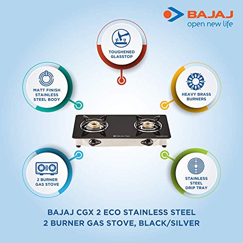 Bajaj CGX 2 ECO Stainless Steel Cooktop (White, Black) - RAJA DIGITAL PLANET