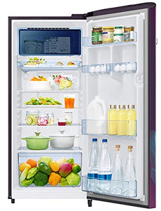 Samsung 225 L 3 Star Inverter Direct cool Single Door Refrigerator (RR23A2E2Y9R/HL, Digi-Touch Cool, Paradise Bloom Purple)