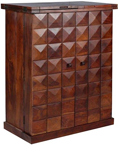 Lifestyle Furniture Decoration Shop Bar Cabinet Solid Sheesham Wood In Provincial Teak Finish - RAJA DIGITAL PLANET