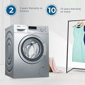 Bosch 7 kg Fully-Automatic Front Loading Washing Machine (WAK24264IN, Silver, Inbuilt Heater)
