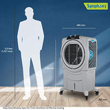 Symphony Sumo 115 XL Powerful Desert Air Cooler 115-litres, Air Fan, Easy-Fill, 3-Side Honeycomb Pads, i-Pure Console & Low Power Consumption (Grey) - RAJA DIGITAL PLANET