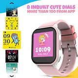 V2A Play-On Smart Watch For Kids With 8 Games, 10 Alarms, 6 Sports Modes, 100+ Watch Faces, Child Lock Smart Watch For Girls & Boys IP68 Waterproof - 7 Days Battery Backup (Black-Green)