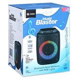 Zoook Music Blaster Bluetooth Party Speaker 14 watts Karaoke/USB/TF/AUX/Mic Input/RGB Lights/Bluetooth 5.0/Top Control Panel - (Black) - RAJA DIGITAL PLANET
