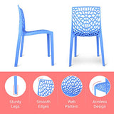 Supreme Web Designer Plastic Chair for Home and Office (Set of 2) - RAJA DIGITAL PLANET