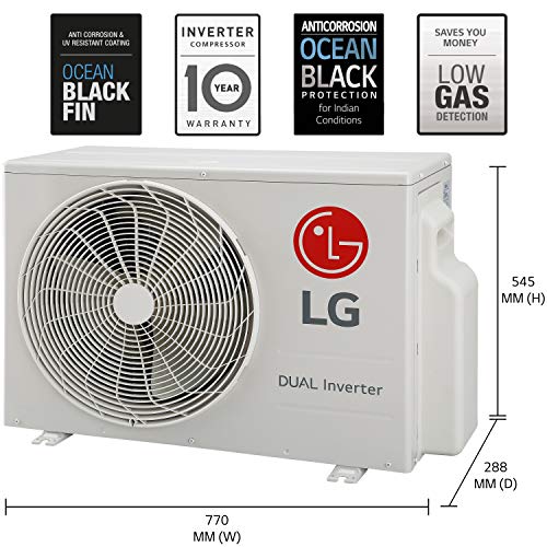 LG 1.5 Ton 5 Star Inverter Split AC (Copper, LS-Q18KNZA, White) - RAJA DIGITAL PLANET