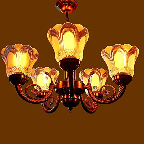 Weldecor® Antique 5 Lamp Designer Chandelier Ceiling Light Made of Alloy | Designer Jhoomer for Living Room (Brass) - RAJA DIGITAL PLANET