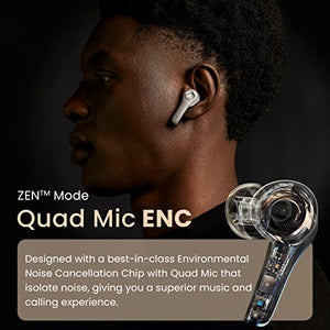 Boult Audio X30 True Wireless in Ear Earbuds with 40H Playtime, Quad Mic ENC, 45ms Xtreme Low Latency, Made in India, Type-C Fast Charging, 3 Equalizer Modes (Rock, BoomX, Hi-Fi), BT 5.1 (Blue)