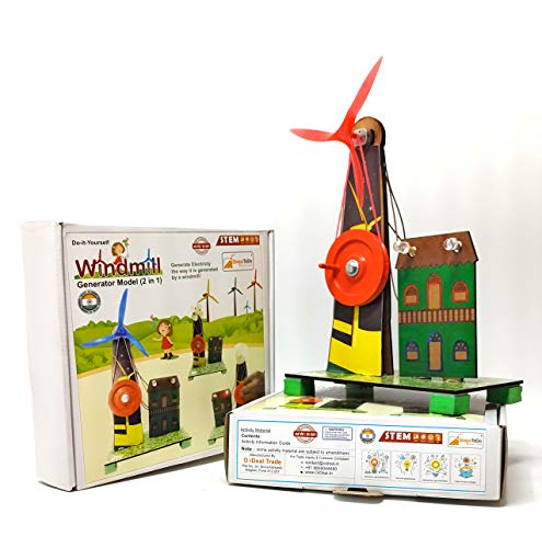 StepsToDo Wind Turbine Science Kit. Windmill Making Kit for Students. Electricity from Flowing Air - RAJA DIGITAL PLANET