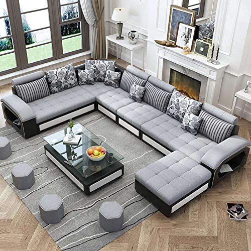 Lifestyle Furniture Living and Dining Hall Nylon U Shape 3+2+ – RAJA DIGITAL PLANET