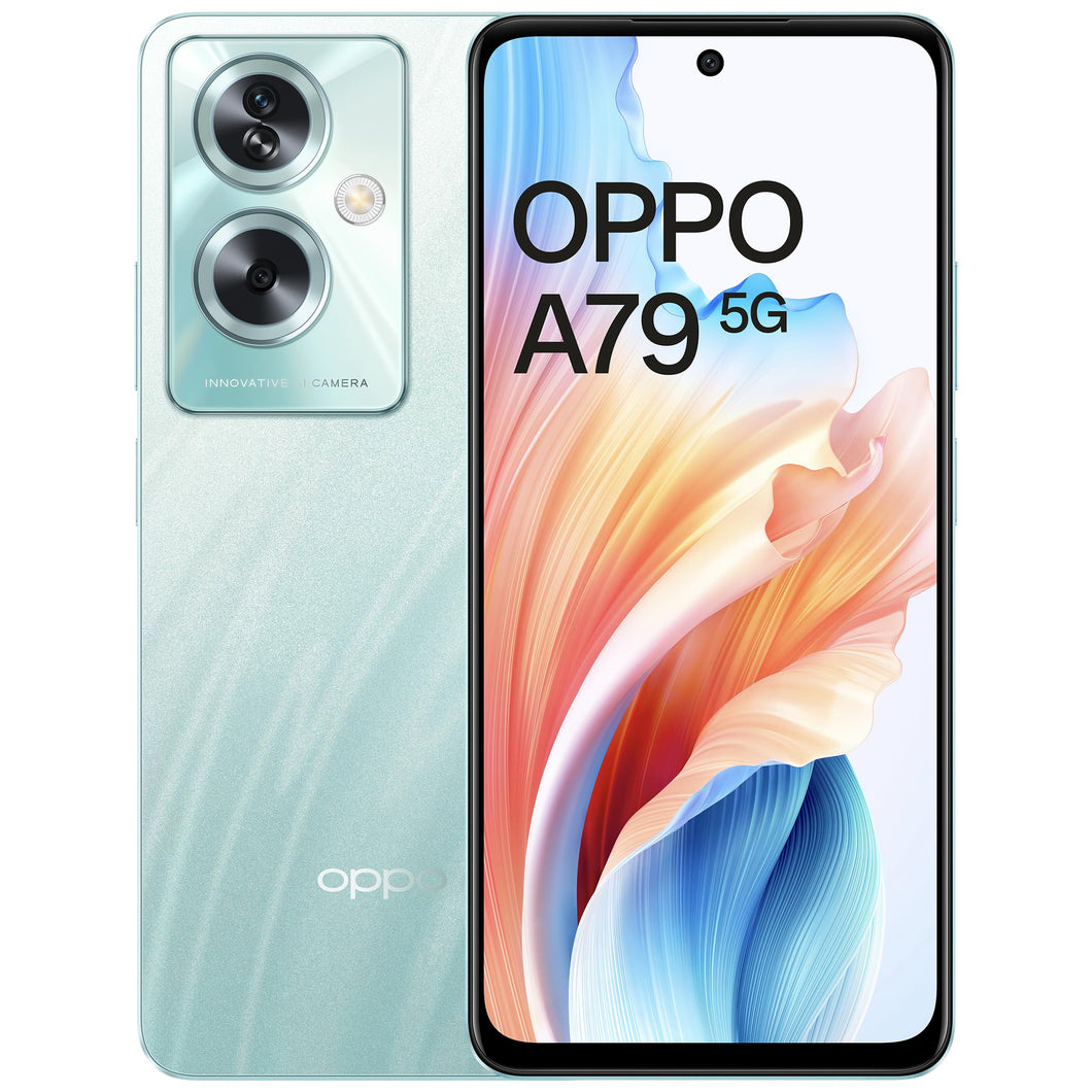 Oppo A79 5G (Glowing Green, 8GB RAM, 128GB Storage) | 5000 mAh Battery with 33W SUPERVOOC Charger | 50MP AI Rear Camera | 6.72